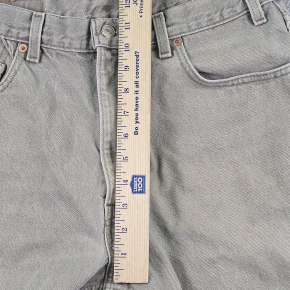 Vintage Levis 550 Jeans Mens 36x32 Gray Relaxed Fit Tapered Denim Made USA 90s - Picture 5 of 9